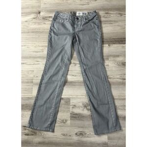 Converse One Star Jeans Womens Size 4 Gray Faded Mid Rise Boot Denim Y2K